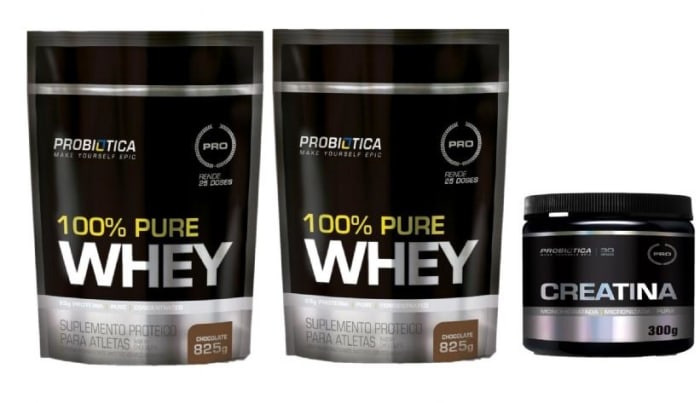 Kit Combo 2x 100% Pure Whey 825G Chocolate Creatina 300g (0)