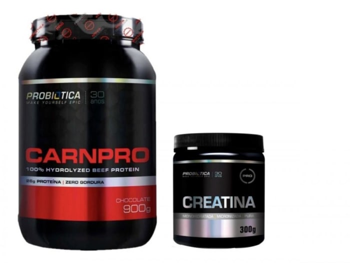 Kit Combo Carnpro Chocolate 900g + Creatina 300g - Probiótica (0)