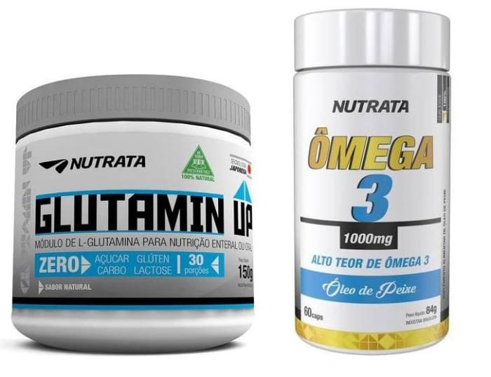 Glutamina 150g + Ômega 3 1000mg - 60 Cápsulas - Nutrata (0)