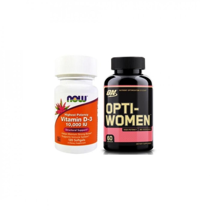 Vitamina D3 10,000 IU 120 Cápsulas + Multivitamínco Opti-Women 60 Cápsulas (0)