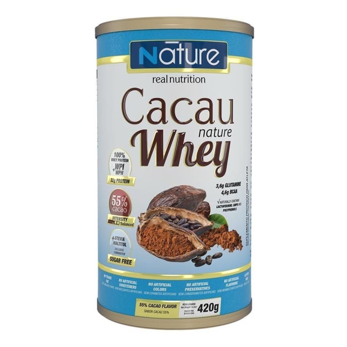 Cacau Nature Whey 420g 55% Cacao 420g - Nutrata (0)