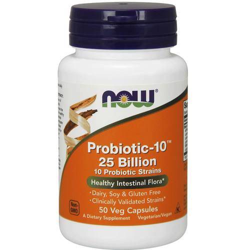 Probiotic-10 25 Bilhões 50 Cápsulas -  Now Foods  (0)